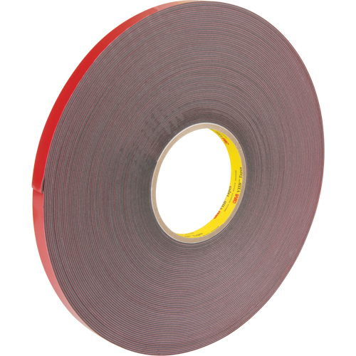VHB Tape, 32.9 m (108') L x 12.7 mm (1/2") W, 40 mils, Acrylic Industrial Sales