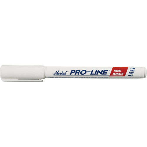 Pro-Line&reg; Fine Line Markers, Liquid, White Industrial Sales