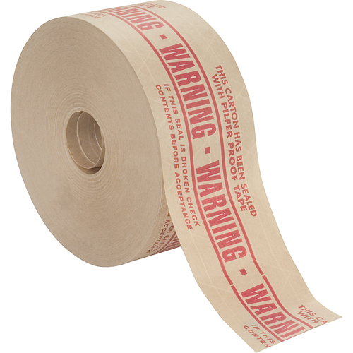 Rubans gommes pr&eacute;-imprim&eacute;s, 72 mm (2-4/5") x 137 m (449,475'), Kraft Industrial Sales