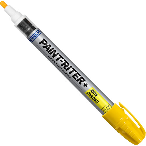 Paint-Riter&reg;+ Water Removable Paint Marker, Liquid, Yellow Industrial Sales
