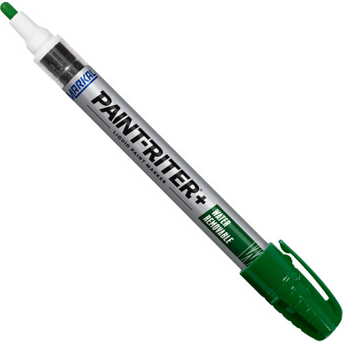 Marqueur &agrave; la peinture nettoyable &agrave; l'eau Paint-Riter+, Liquide, Vert Industrial Sales