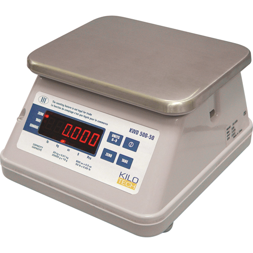 Digital Bench Top Scale With Dual Display, 5.5 lbs. / 2.5 kg Cap., 0.002 lbs. / 0.001 kg Graduations Industrial Sales