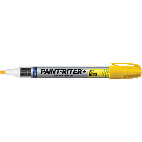 Paint-Riter&reg; + Oily Surface Marker, Liquid, Yellow Industrial Sales