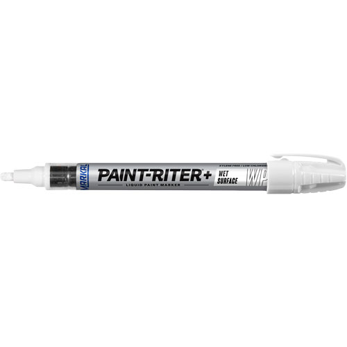 Paint-Riter&reg;+ Wet Surface Paint Marker, Liquid, White Industrial Sales