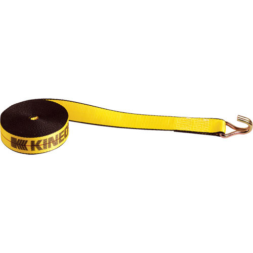 Winch Straps, Wire Hook, 2" W x 30' L, 1670 lbs. (751 kg) Working Load Limit Industrial Sales
