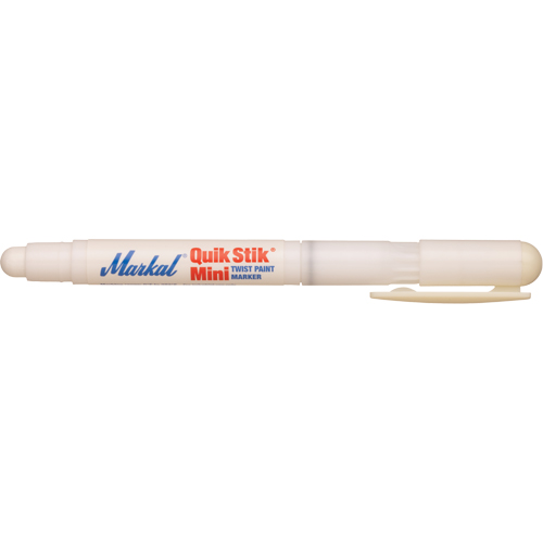 Quik Stik&reg; Mini Paint Marker, Solid Stick, White Industrial Sales
