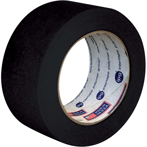 Utility Grade Coloured Masking Tape, 24 mm (1") x 55 m (180'), Black Industrial Sales