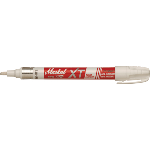 Pro-Line&reg; XT Paint Marker, Liquid, White Industrial Sales