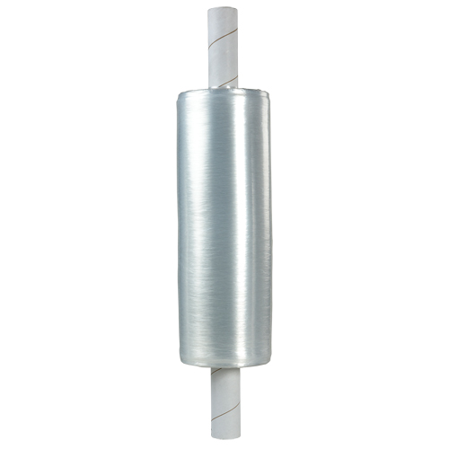 Film &eacute;tirable &agrave; la main, moyeu allong&eacute;, Calibre 80 (20,3 microm&egrave;tres), 20" x 1000', Transparent Industrial Sales