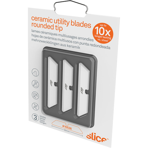 Slice Lames &agrave; extr&eacute;mit&eacute; arrondie pour couteau utilitaire en c&eacute;ramique, Style Simple Industrial Sales