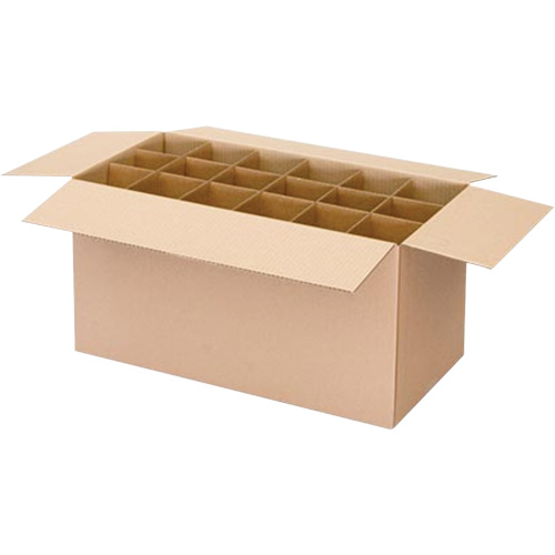 Boîte d'exp&eacute;dition pour cannettes a&eacute;rosols, 12-1/4" lo x 9-3/16" la x 10-5/16" h, ondulations C Industrial Sales