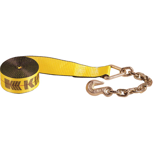 Winch Strap with Chain Anchor Industrial Sales