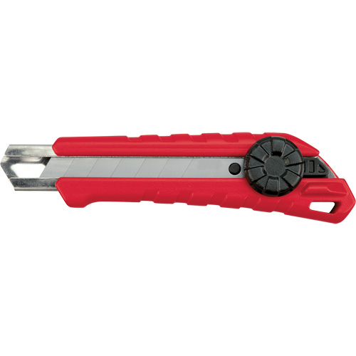 Couteau &agrave; lame cassable, 18 mm, Carbure, Prise en Caoutchouc/Polypropyl&egrave;ne Industrial Sales