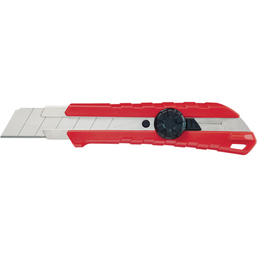 Snap-Off Knife, 25 mm, Carbide, Rubber/Polypropylene Handle Industrial Sales