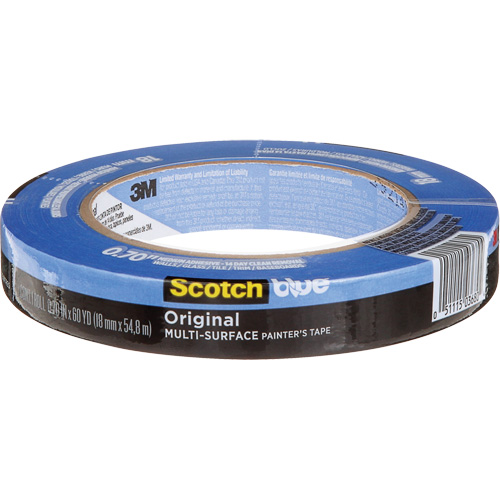Ruban de peintre multi-surface ScotchBlue Original 2090, 18 mm (3/4") x 54,8 m (180'), Bleu Industrial Sales