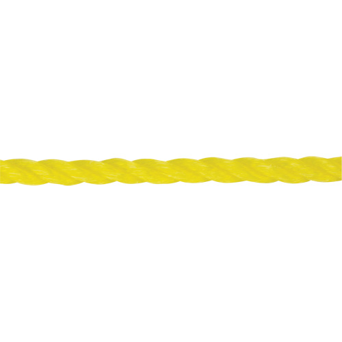 1/4" Braided Yellow Rope, Polypropylene, 1300' Industrial Sales