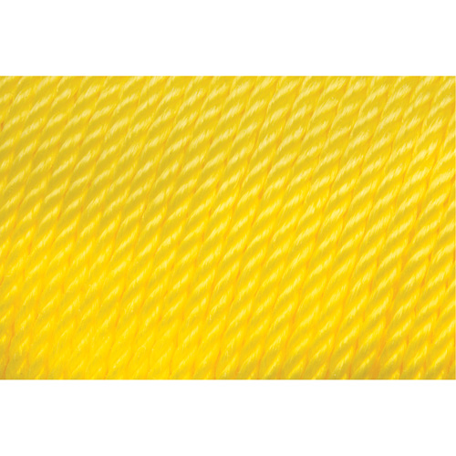 1/4" Braided Yellow Rope, Polypropylene, 1300' Industrial Sales