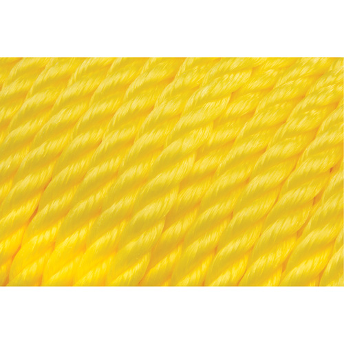 Corde jaune tress&eacute;e 1/2", Polypropyl&egrave;ne, 335' Industrial Sales