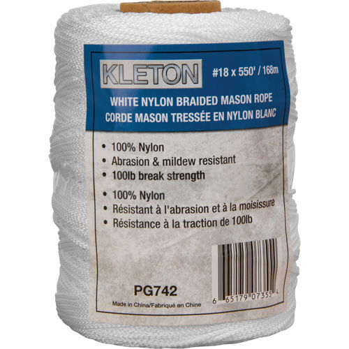 #18 Braided Mason Rope, Nylon, 550' Industrial Sales