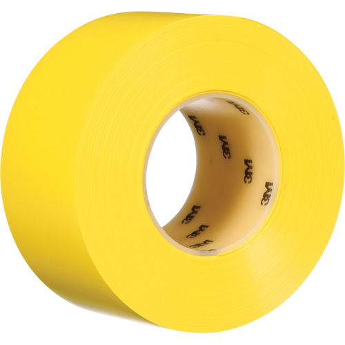 Ruban de marquage de planchers durable 971, 3" x 108', Vinyle, Jaune Industrial Sales