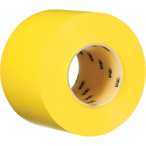 Durable Floor Marking Tape 971, 4" x 108', Vinyl, Yellow Industrial Sales