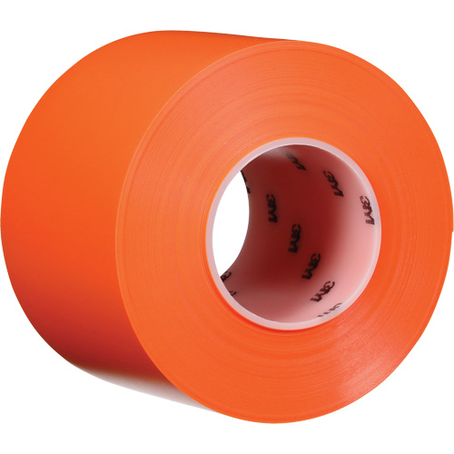 Durable Floor Marking Tape 971, 4" x 108', Vinyl, Orange Industrial Sales