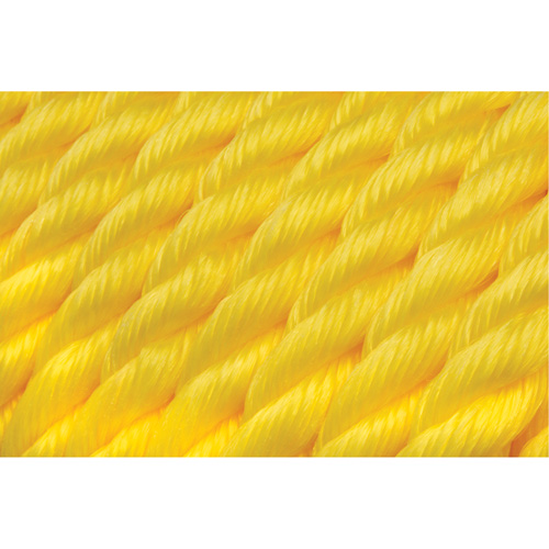 Corde jaune tress&eacute;e, Polypropyl&egrave;ne, 300' Industrial Sales