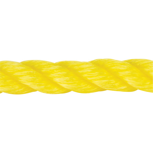 Corde jaune tress&eacute;e, Polypropyl&egrave;ne, 144' Industrial Sales