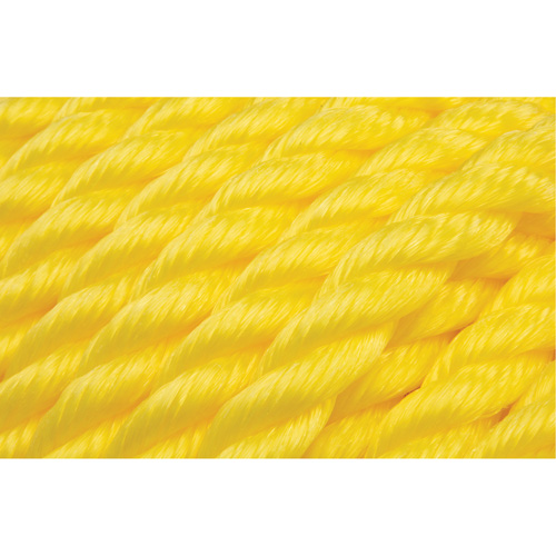 Corde jaune tress&eacute;e, Polypropyl&egrave;ne, 144' Industrial Sales
