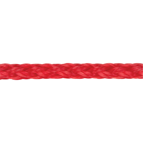 Corde rouge tress&eacute;e, Polypropyl&egrave;ne, 500' Industrial Sales