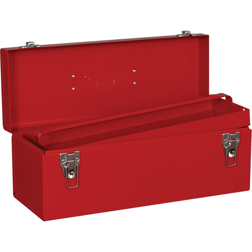 Coffre &agrave; outils, 7-1/8" P x 19" la x 7-1/2" h, Rouge Industrial Sales