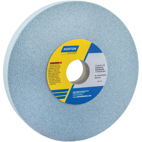 Tool Room Wheel, Type 01, Ceramic Alumina, 7" x 3/4" Industrial Sales