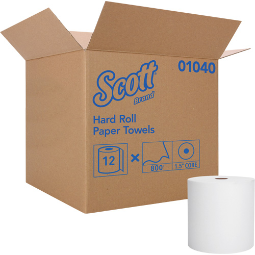 Scott&reg; Essential Hard Roll Towels, 1 Ply, Standard, 800' L Industrial Sales