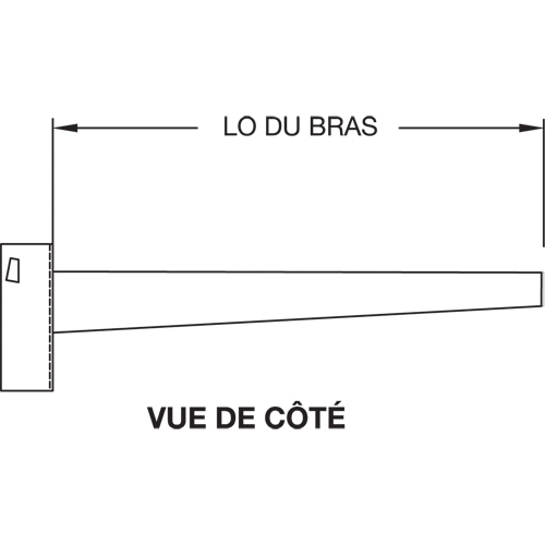 Colonne en porte-&agrave;-faux, Double, 4" la x 10' h Industrial Sales