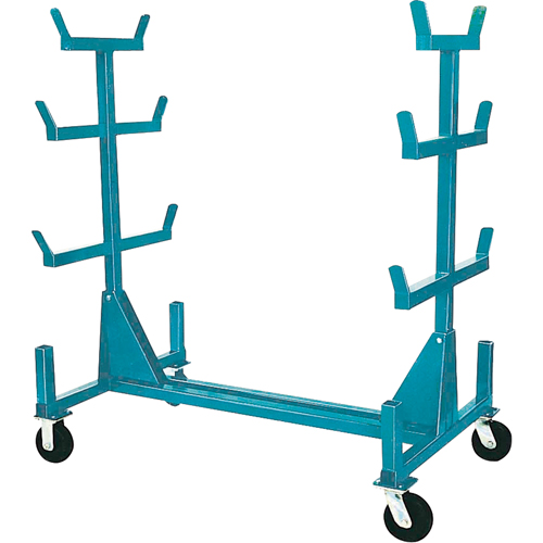 Supports mobiles pour tuyaux & barres, Acier, 34" la x 61" p x 58" h, Capacit&eacute; de 1000 lb Industrial Sales