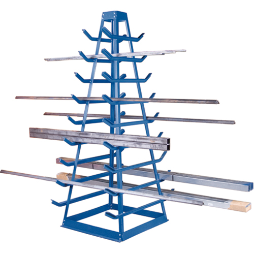 Supports pour tuyaux - Rangement horizontal, Horizontal, 9 Niveaux, 18" la x 40" p x 84" h, 1800 lb Cap. Industrial Sales