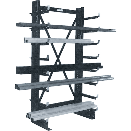 Rayonnage en porte-&agrave;-faux simple Minitree, 36" la x 76-3/16" h Industrial Sales