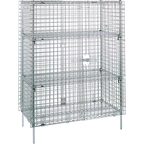 Security Carts, 5 Tiers, 38-1/2" W x 66-13/16" H x 21-1/2" D Industrial Sales