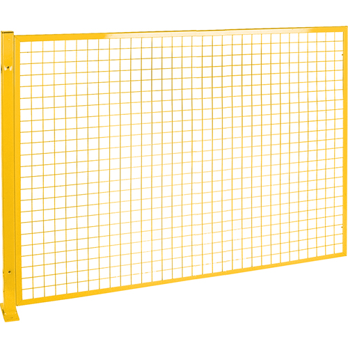 Protecteur de p&eacute;rim&egrave;tre de style treillis, 4' h x 8' la, Jaune Industrial Sales