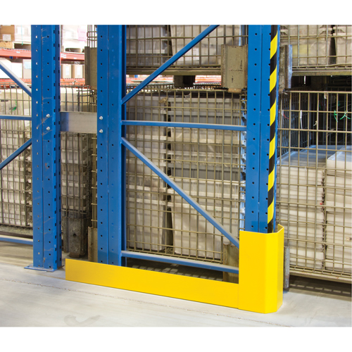 Racking Aisle Protectors, 3" W x 56" L x 16" H, Safety Yellow Industrial Sales