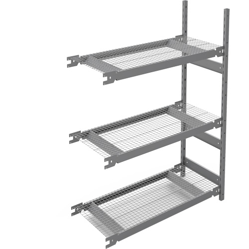 Wide Span Storage Shelving, Steel, Boltless, 1340 lbs. Capacity, 42" W x 60" H x 18" D Industrial Sales