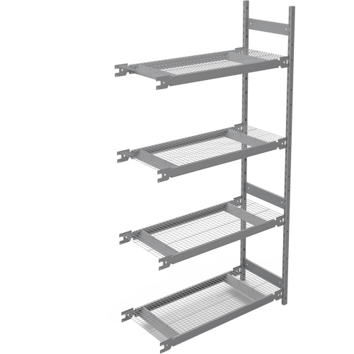 Wide Span Storage Shelving, Steel, Boltless, 1340 lbs. Capacity, 42" W x 84" H x 18" D Industrial Sales