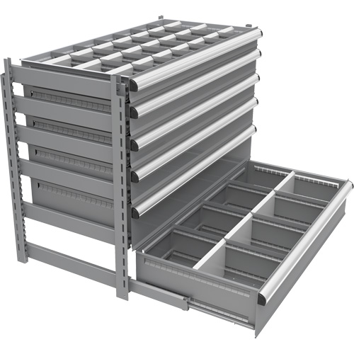 Cabinet d'entreposage &agrave; tiroirs int&eacute;gr&eacute; Interlok Industrial Sales