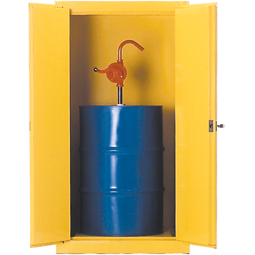 Drum Safety Cabinets, 55 US gal. Cap., Yellow Industrial Sales
