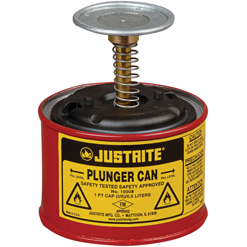 Plunger Cans, 1 pt. Capacity Industrial Sales
