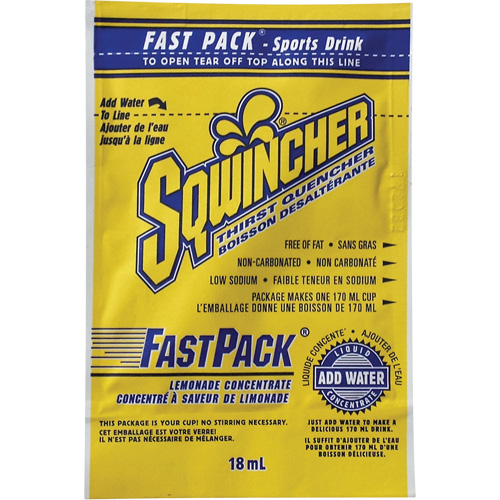 Sqwincher&reg; Boisson de r&eacute;hydratation Fast Pack, Emballage-portion, Limonade Industrial Sales