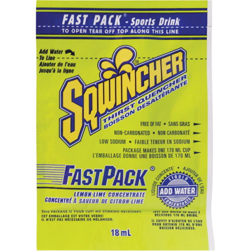 Sqwincher&reg; Boisson de r&eacute;hydratation Fast Pack, Emballage-portion, Citron-lime Industrial Sales