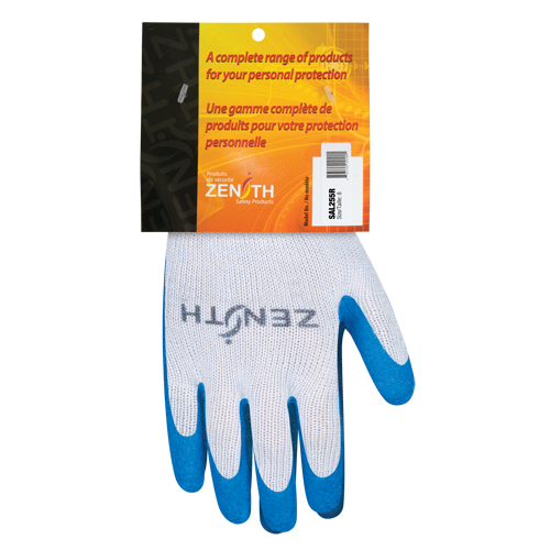 Gants enduits tricot&eacute; sans couture en caoutchouc naturel, 8, R&ecirc;vetement Latex de caoutchouc, Calibre 10, Enveloppe en Polyester/Coton Industrial Sales