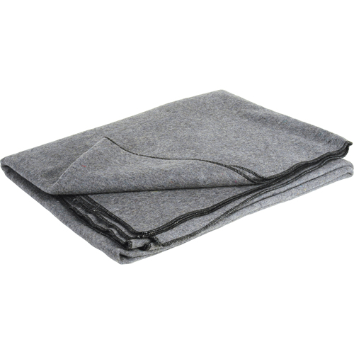 Flame-Resistant Wool Blanket, Wool, 84"L x 66"W Industrial Sales
