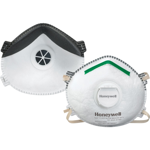 Saf-T-Fit&reg; Plus N1125 Particulate Respirators, N95, NIOSH Certified, Small Industrial Sales